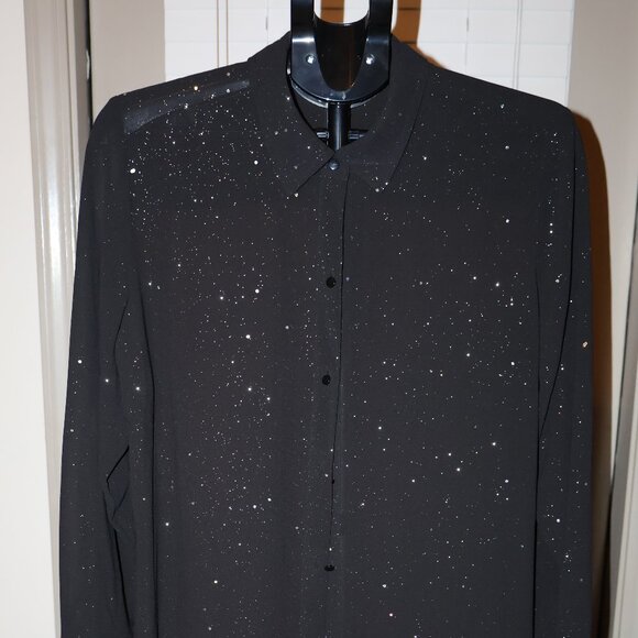 Christopher Fischer Embellished Black Blouse – Size M (US) - Picture 1 of 14